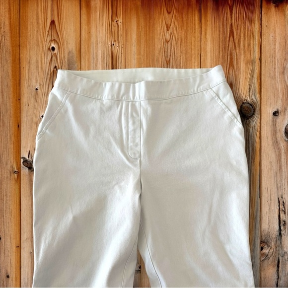 Spanx Size Large Pull On White Kick Flare Cropped Pant - Picture 3 of 11